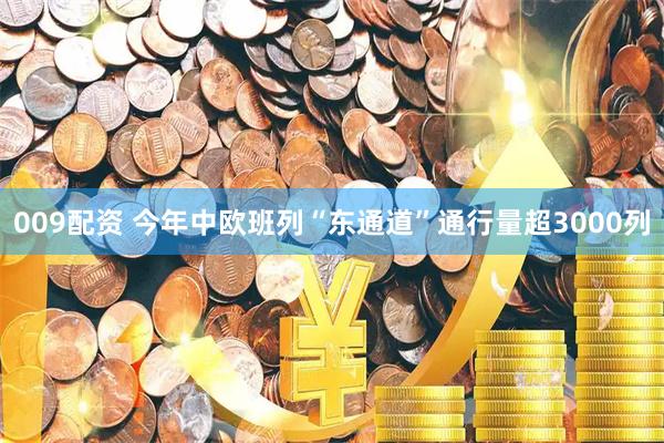 009配资 今年中欧班列“东通道”通行量超3000列